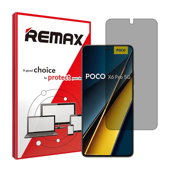 محافظ صفحه نمایش حریم شخصی ریمکس مدل HyPRV مناسب برای گوشی موبایل شیائومی Poco X6 Pro 5G