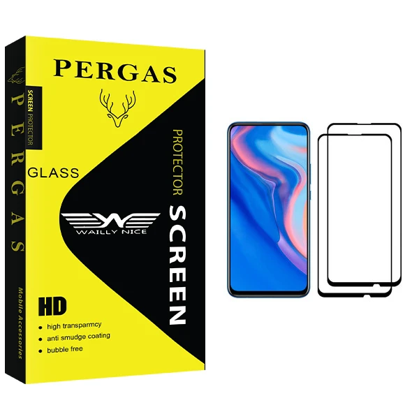 محافظ صفحه نمایش وایلی نایس مدل Pergas Glass مناسب برای گوشی موبایل هوآوی Y9 Prime 2019 بسته دو عددی