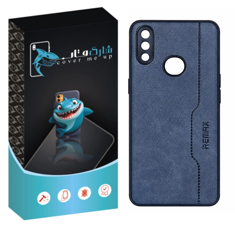 کاور شارک قاب مدل چرم RMX مناسب برای گوشی موبایل سامسونگ Galaxy A10s
