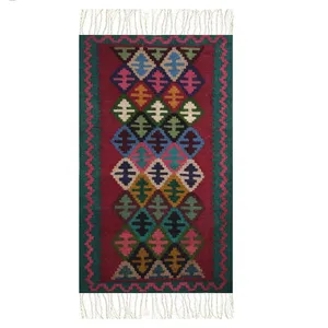 گلیم دستبافت نیم متری مدل آذربایجان کد sk28