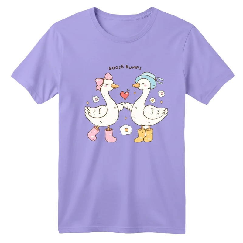 تی شرت آستین کوتاه بچگانه مدل اردک های عاشق