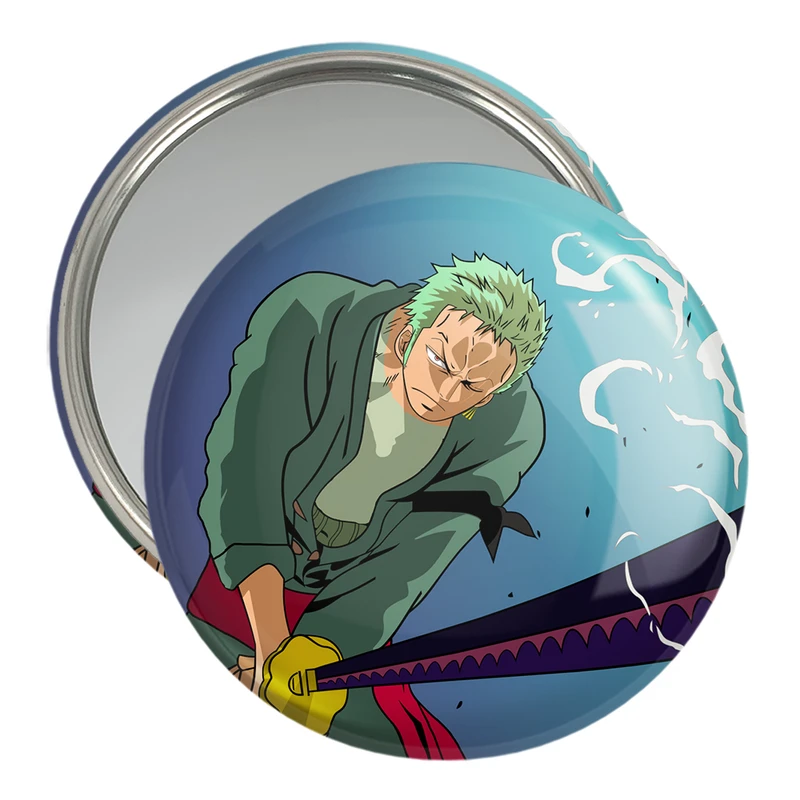 آینه جیبی خندالو مدل زورو انیمه وان پیس One Piece  کد 17275