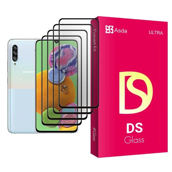 محافظ صفحه نمایش آسدا مدل DS Glass MIX004 مناسب برای گوشی موبایل سامسونگ Galaxy A90 5G بسته چهار عددی