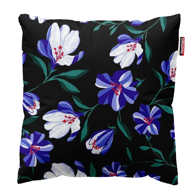  کوسن پاد آفرین طرح گل کد 3204 سایز 30*30 سانتی متر