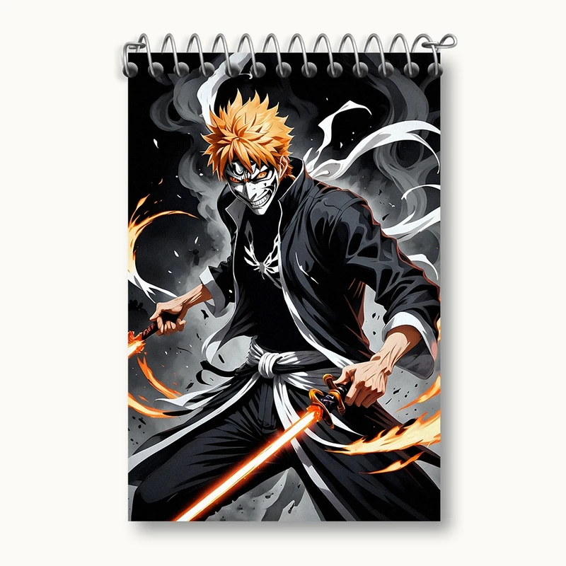 دفتر یادداشت 50 برگ خندالو مدل انیمه بلیچ کد F2499