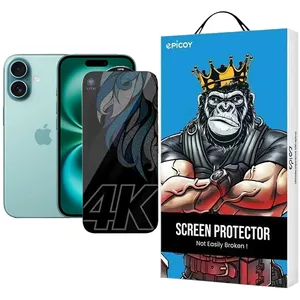    Epicoy Lion stereo Vision Pro Pry Glass Screen Protector For Apple iPhone 17 Pro /17 / 16 Pro