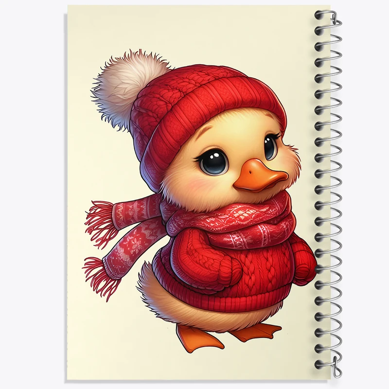 دفتر شطرنجی 50 برگ خندالو طرح جوجه اردک بانمک کد F7559