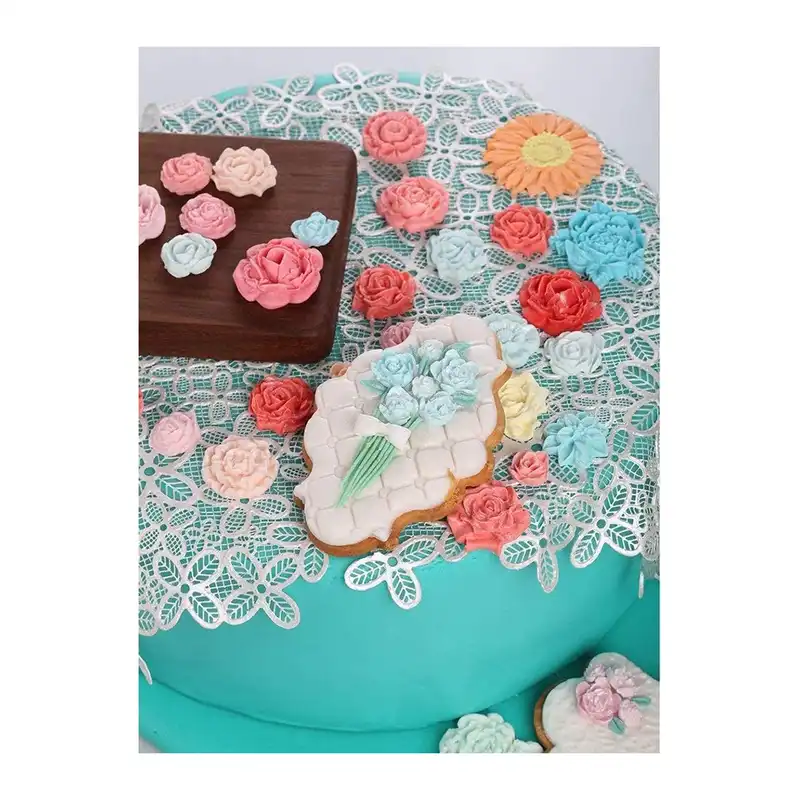 مالد فوندانت مدل گل و برگ