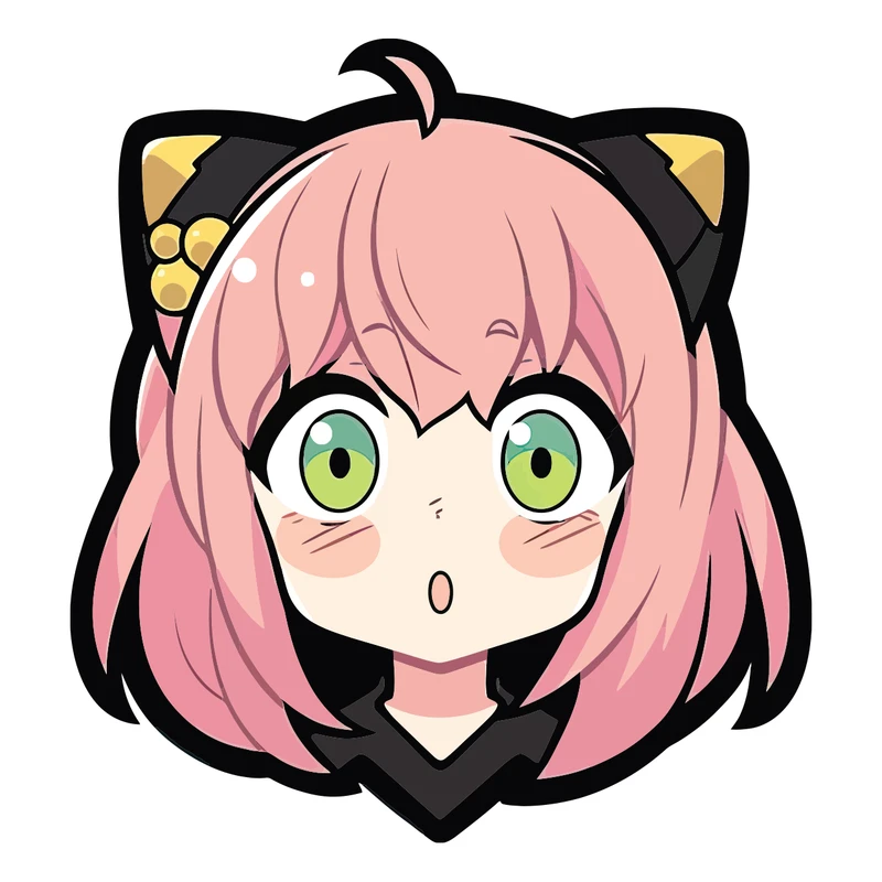 استیکر لپ تاپ پویا مارکت طرح انیمه  آنیا کد 3547