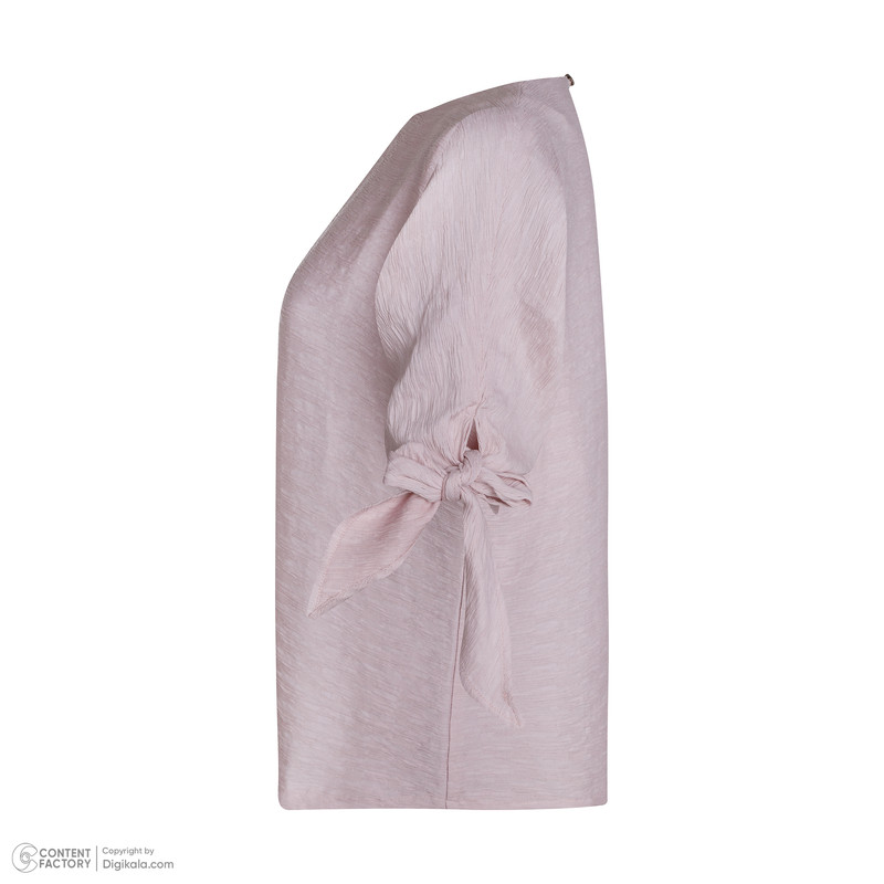بلوز آستین سه ربع زنانه برنس مدل ارمغان رنگ صورتی