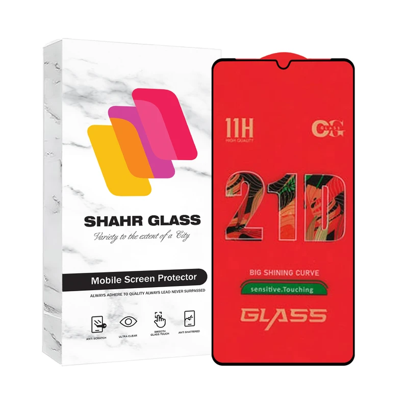 محافظ صفحه نمایش شهر گلس مدل FULLSH مناسب برای گوشی موبایل سامسونگ Galaxy A20s 