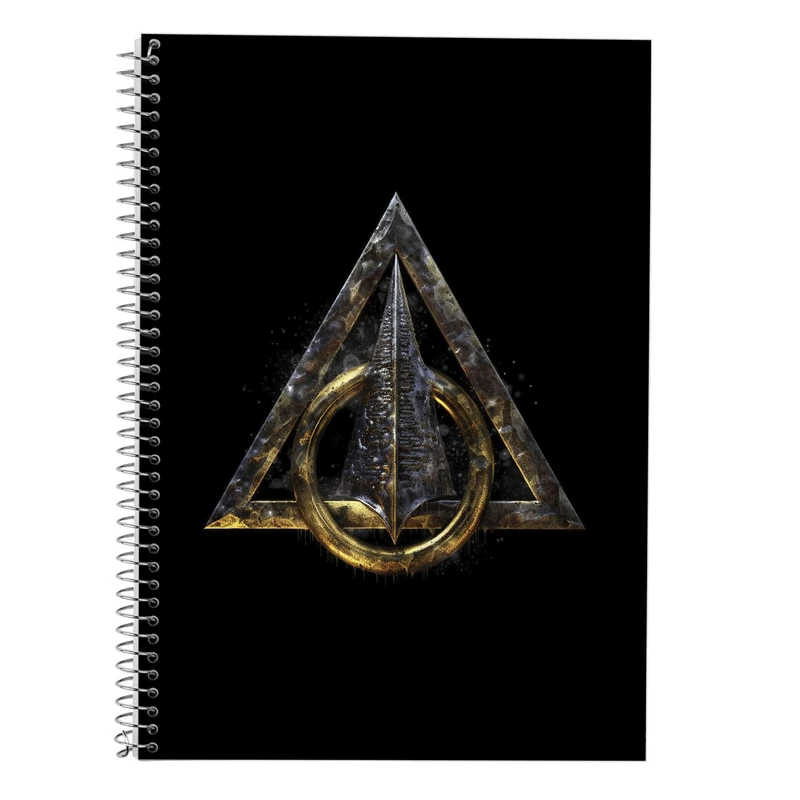 دفتر زبان 50 برگ مدوپد مدل دوخط طرح هری پاتر harrypotter کد DF10308