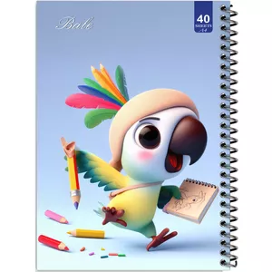 دفتر نقاشی 40 برگ انتشارات بله طرح پرنده کوچولوی نقاش کد A4-K305