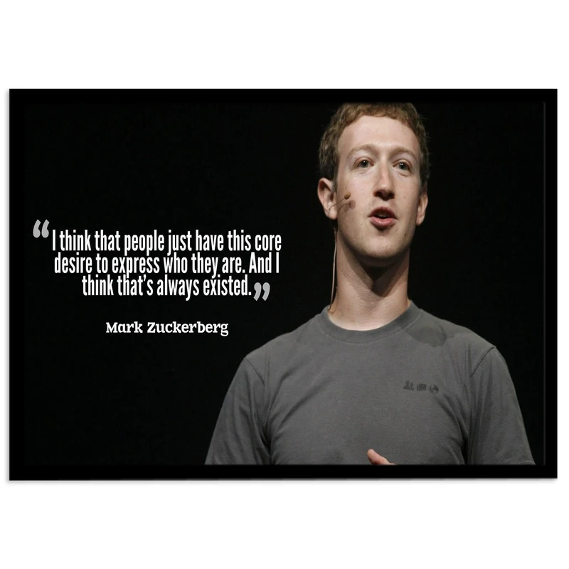 تابلو نوری بکلیت طرح صحبتی از مارک زاکربرگ Mark Zuckerberg مدل بک لایت B-s1948