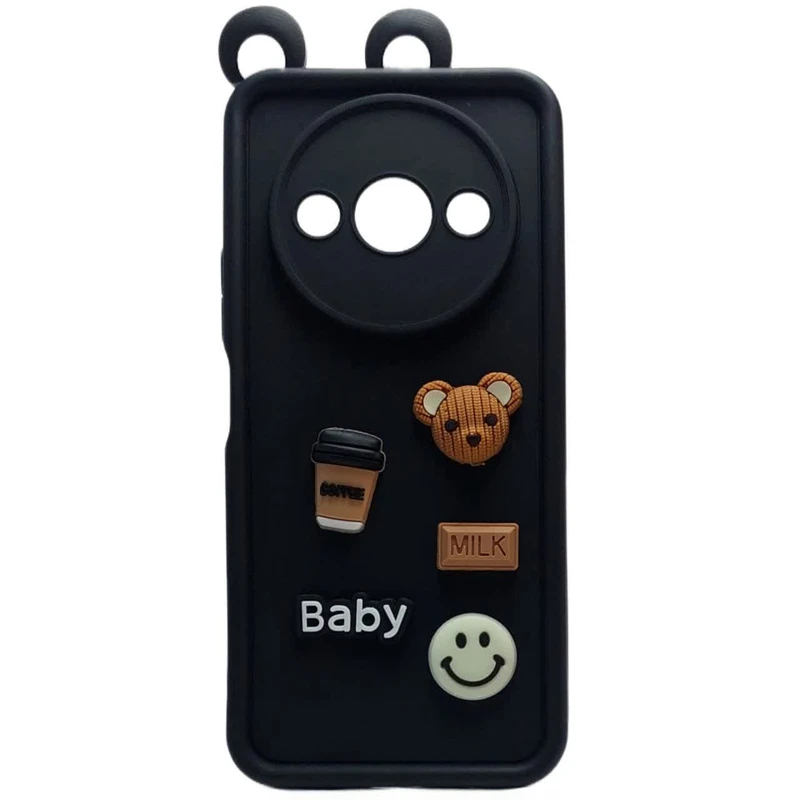 کاور قاب آوش طرح عروسکی مدل دخترانه 1 مناسب برای گوشی موبایل شیائومی REDMI A3/A3X