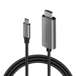 کابل تبدیل USB-C به HDMI لنشن مدل CU-707H NA 4K 60HZطول 1.8متر 
