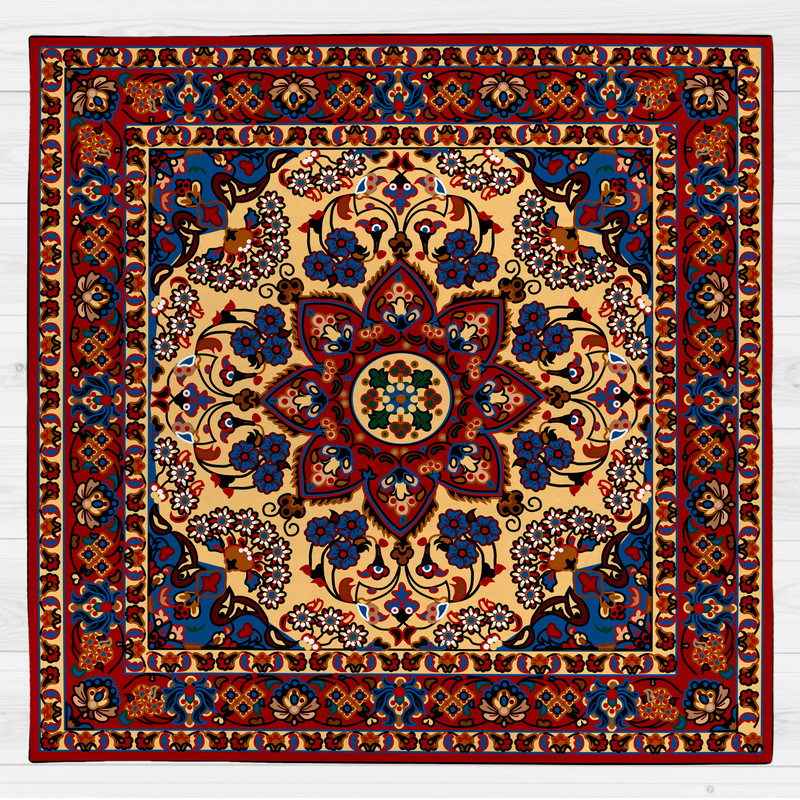 رومیزی طرح فرش کد 952