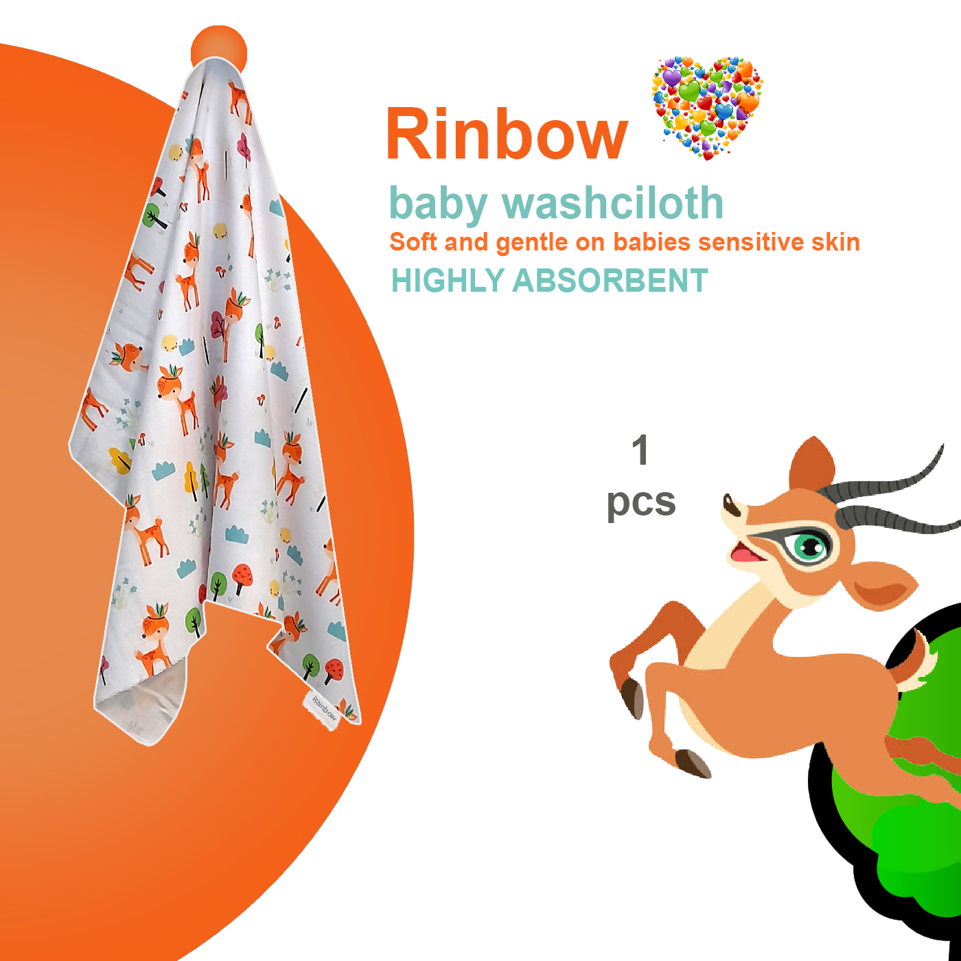 خشک کن کودک رینبو مدل Deer Baby