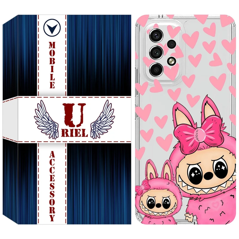 کاور یوریل مدل Clear کد 105 طرح لبوبو Labubu مناسب برای گوشی موبایل سامسونگ Galaxy A23 4G