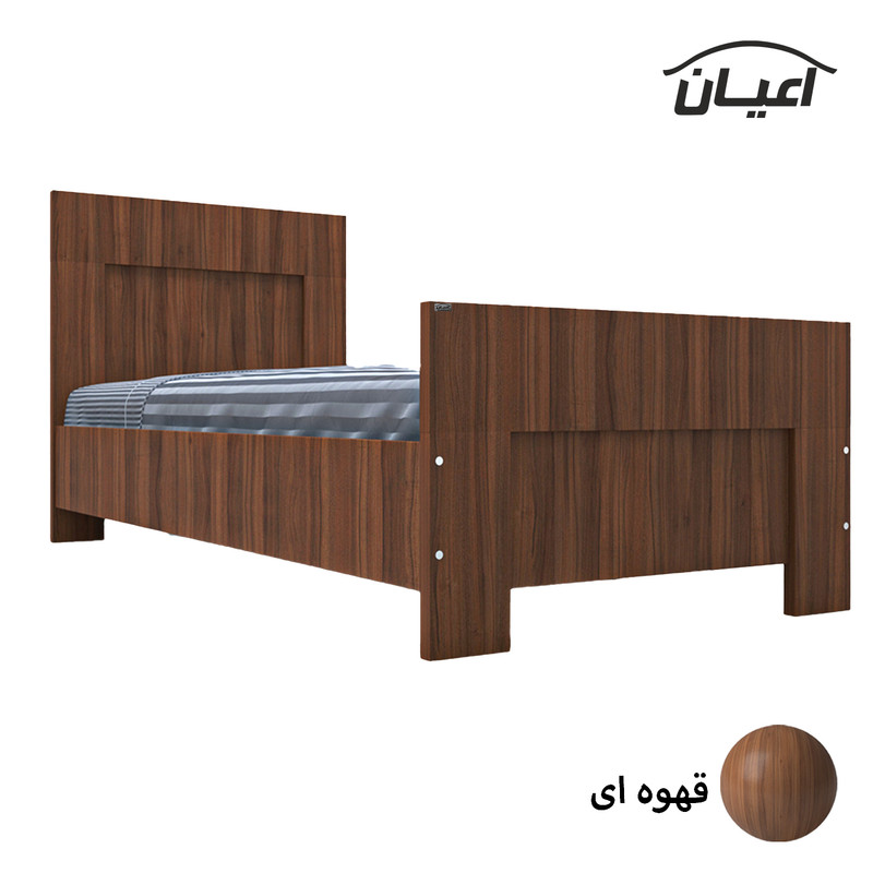 تخت خواب یکنفره اعیان مدل FH563 سایز 120x200 سانتی متر