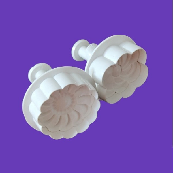 قالب شیرینی به گز مدل فشاری طرح گل رز مجموعه 2 عددی