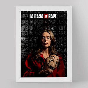 تابلو خندالو مدل راکل موریو سریال Money Heist کد 3225