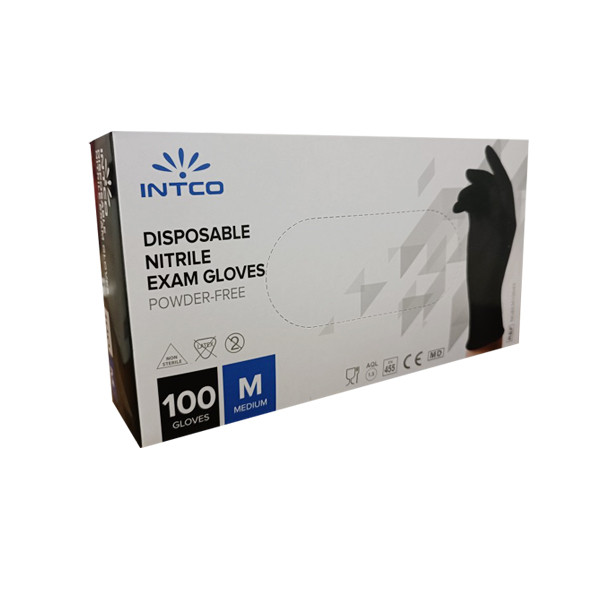 دستکش نیتریل اینتکو مدل 010 سایز مدیوم مجموعه 10 عددی