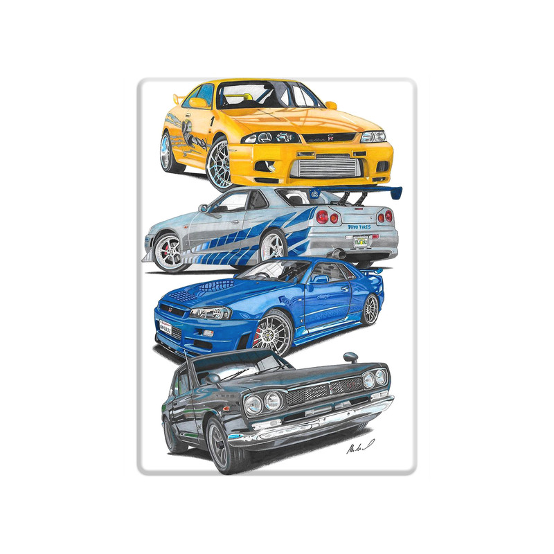 دیوارکوب مدل ماشین های فیلم سریع و خشن کد s 1400