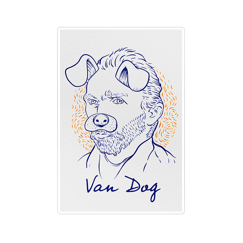 استیکر لپ تاپ ماسا دیزاین طرح vandog مدل STK1053