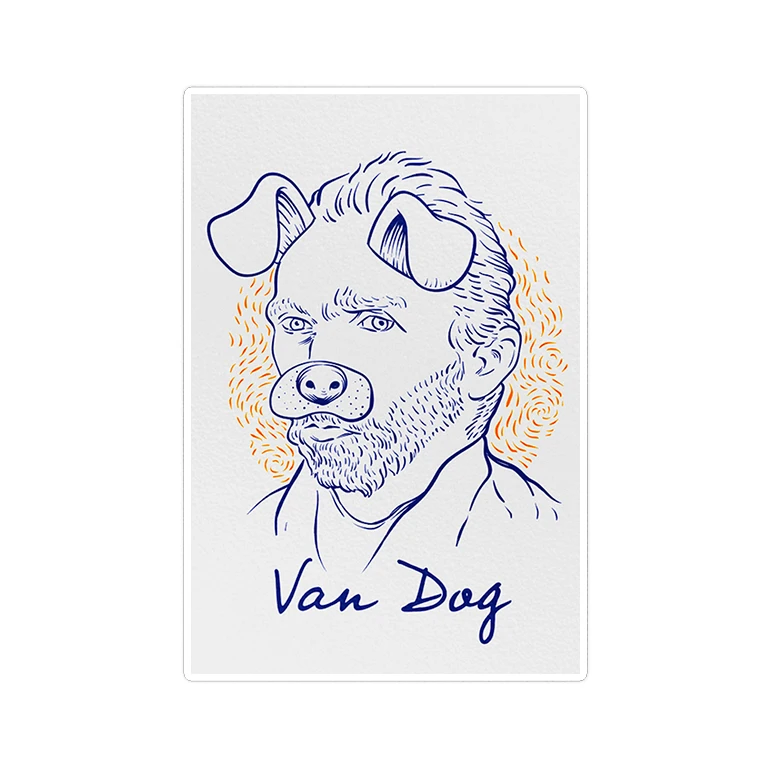 استیکر لپ تاپ ماسا دیزاین طرح vandog مدل STK1053