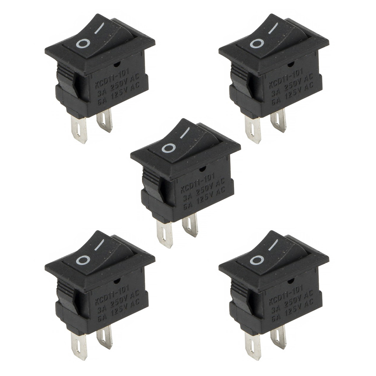 کلید راکر مدل 2 پایه KCD1-11 بسته 5 عددی