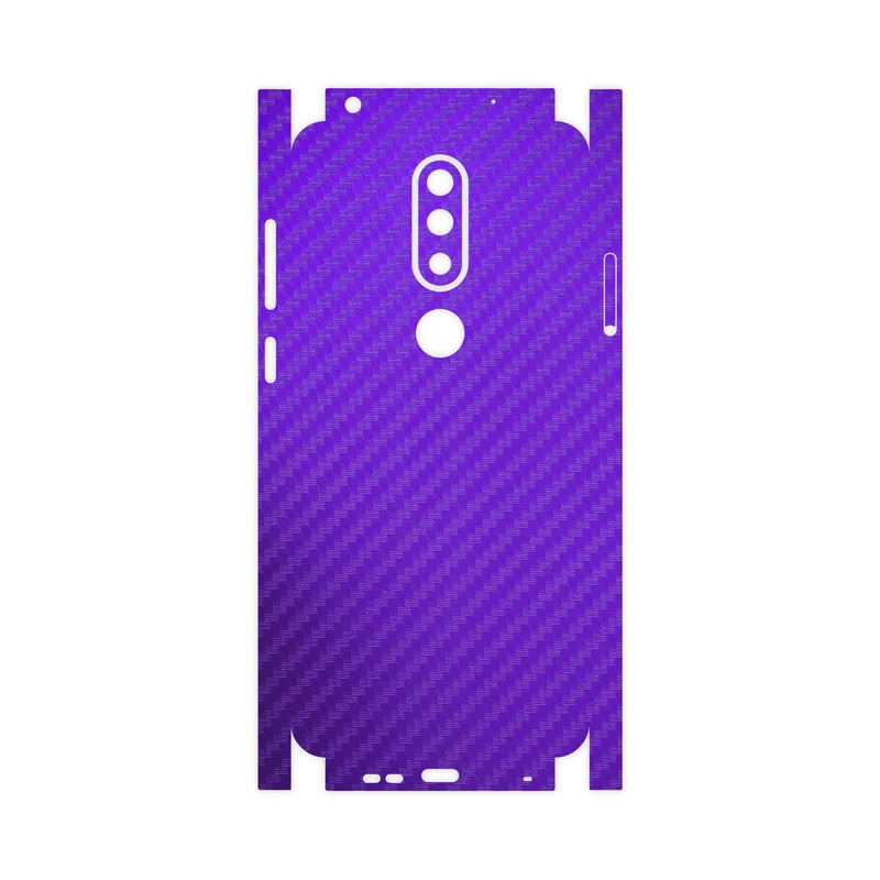 برچسب پوششی ماهوت مدل Purple-Fiber-FullSkin مناسب برای گوشی موبایل نوکیا 6.1 Plus