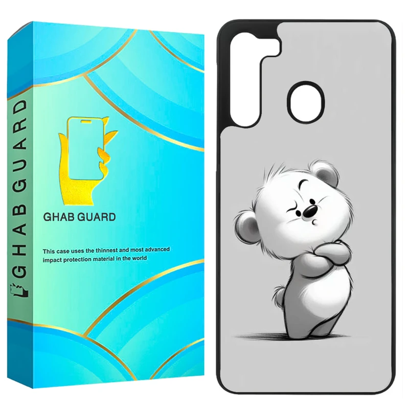 کاور قاب گارد طرح خرس مدل GCHPA21 مناسب برای گوشی موبایل سامسونگ Galaxy A21