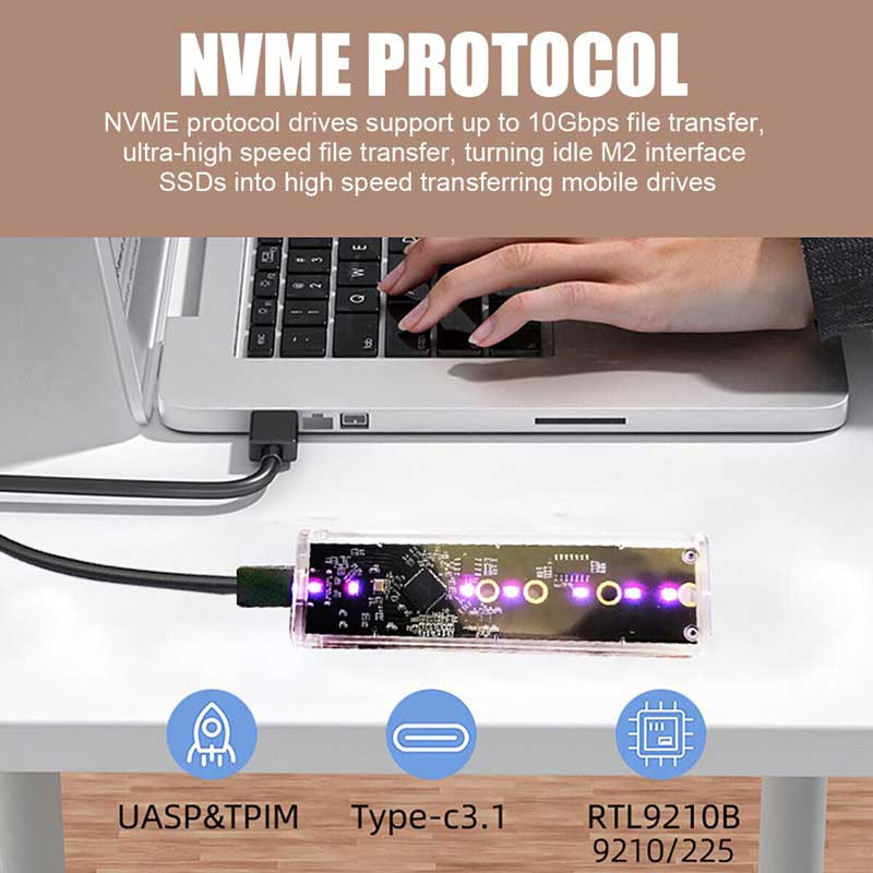 باکس M.2 NVME NGFF نت پیل مدل M2-MT70