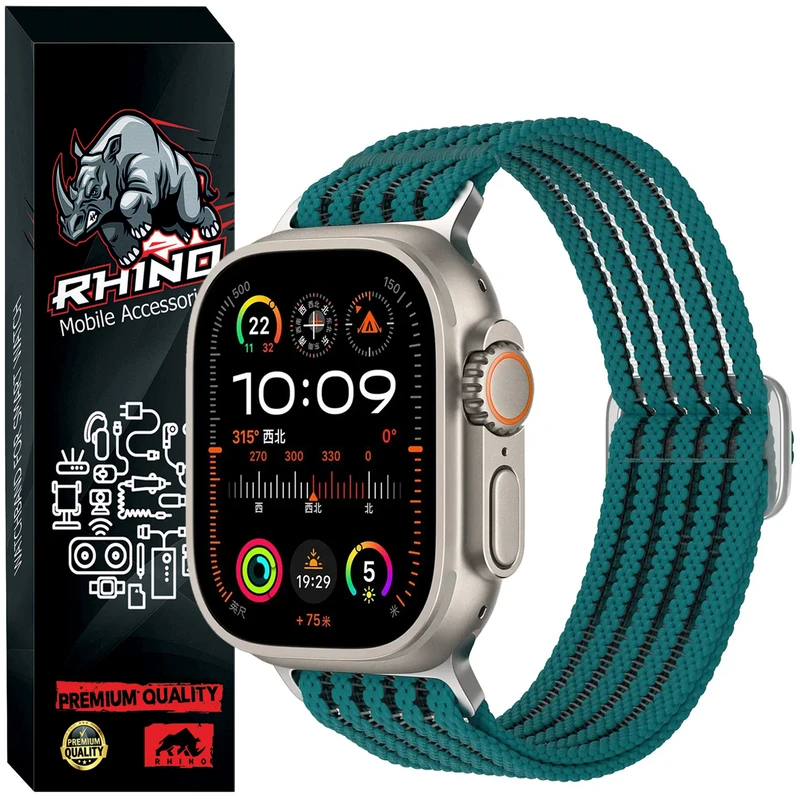 بند راینو مدل Nylon Fish مناسب برای اپل واچ Ultra / Ultra 2 سایز 49 میلی متری