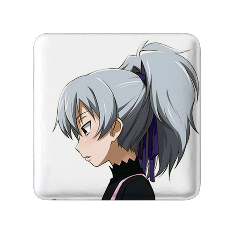 مگنت خندالو طرح یین انیمه تاریک تر از سیاهی Darker Than Black  مدل مربعی کد 22569