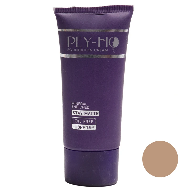 کرم پودر مایع SPF 15 پی هو مدل 02 شماره 12 مناسب برای انواع پوست حجم 30 میلی‌لیتر