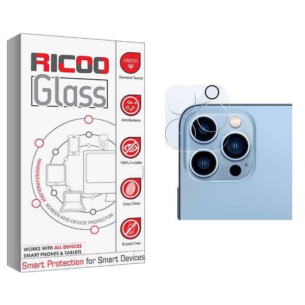 محافظ لنز گوشی ریکو مدل Ricoo Glass FLL مناسب برای گوشی موبایل اپل iPhone 13 pro