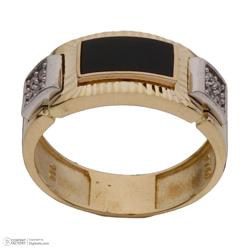 انگشتر طلا 18 عیار مردانه طلای مستجابی مدل 10142