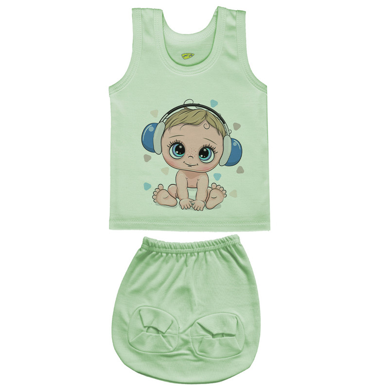 ست تاپ و شورت نوزادی کارانس مدل SSG-251