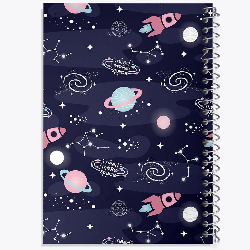 دفتر شطرنجی 50 برگ خندالو مدل فضایی کد N382