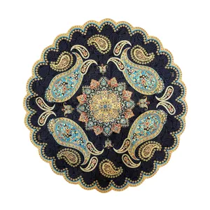 رومیزی ترمه ابریشم طرح بته جقه مدل S-01 