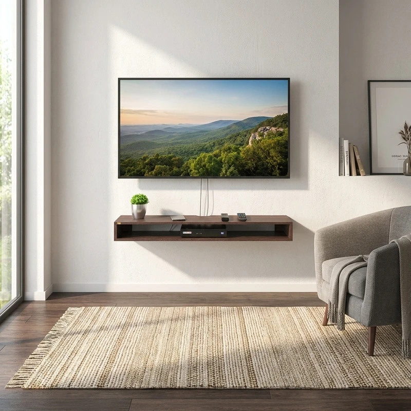 میز تلویزیون دیواری چوبیکو مدل TV Shelf40