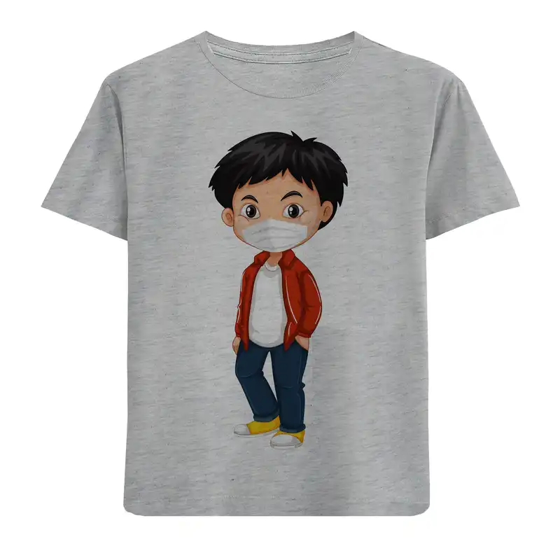 تی شرت بچگانه مدل پسر و ماسک F341