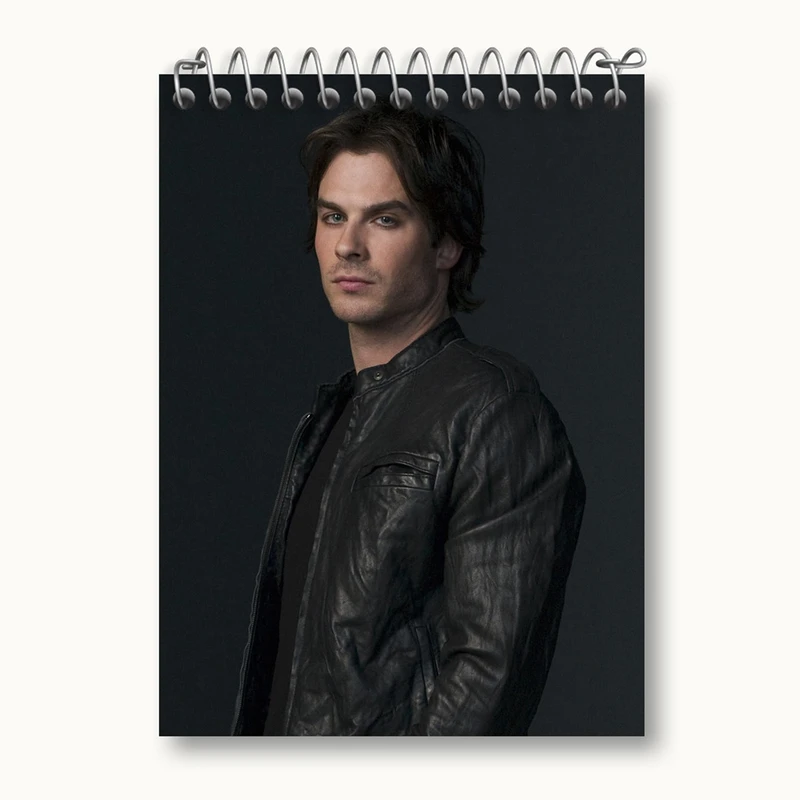 دفتر یادداشت 50 برگ خندالو مدل دیمون سالواتوره خاطرات یک خون آشام The Vampire Diaries کد 23702