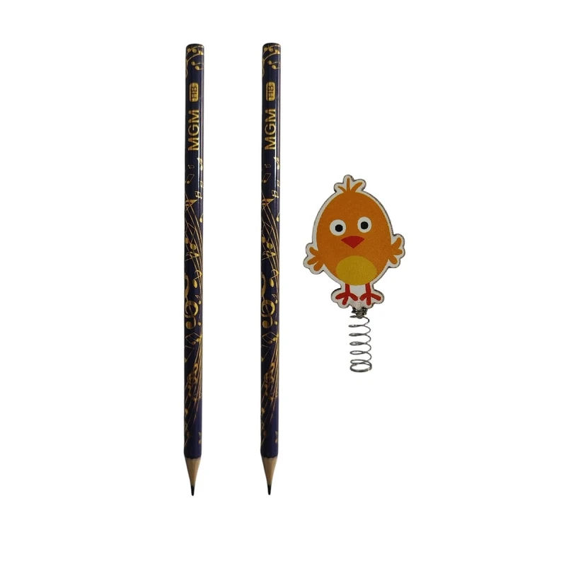 مداد مشکی ام جی ام کد 007 به همراه سرمدادی بسته 3 عددی