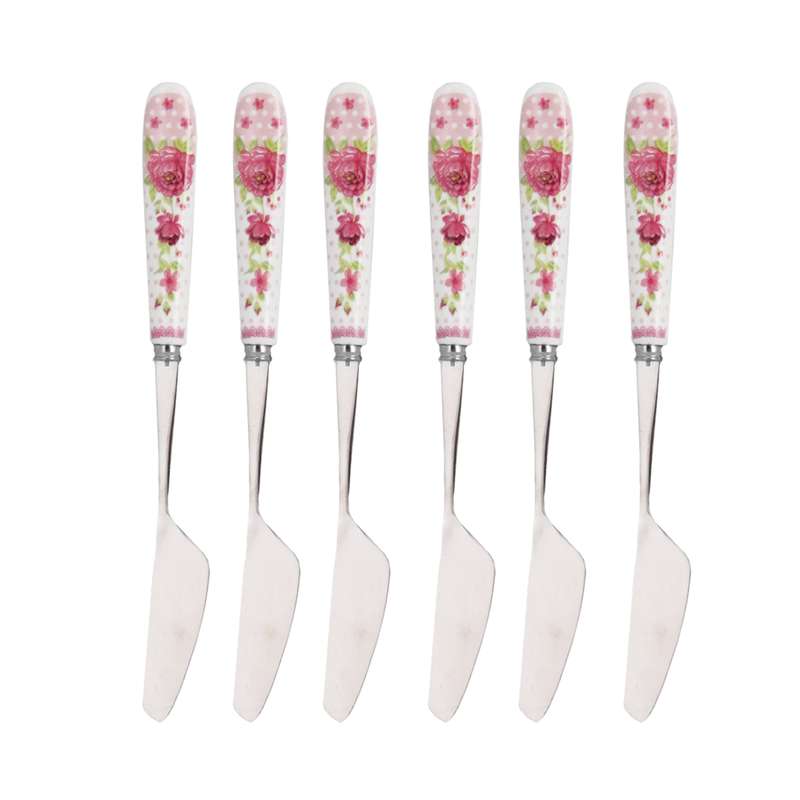  کارد صبحانه خوری طرح Damask rose بسته 6 عددی
