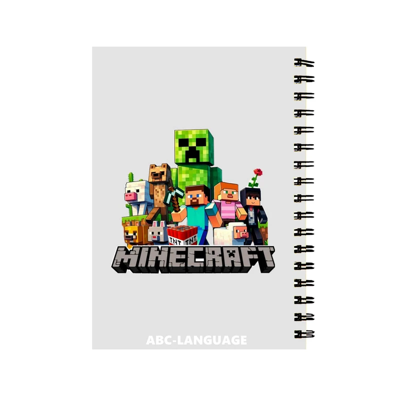 دفتر زبان 60 برگ مدل ماینکرفت کد 5010