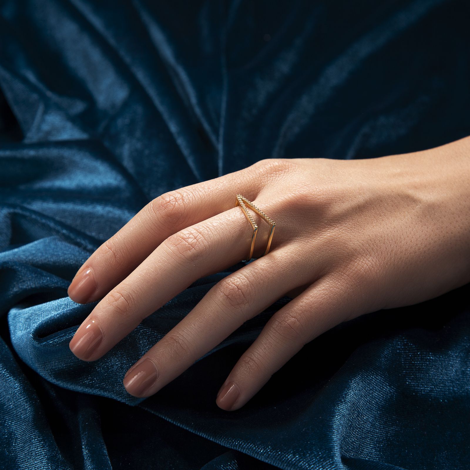 انگشتر طلا 18 عیار زنانه جواهری سون مدل 3351 -  - 4