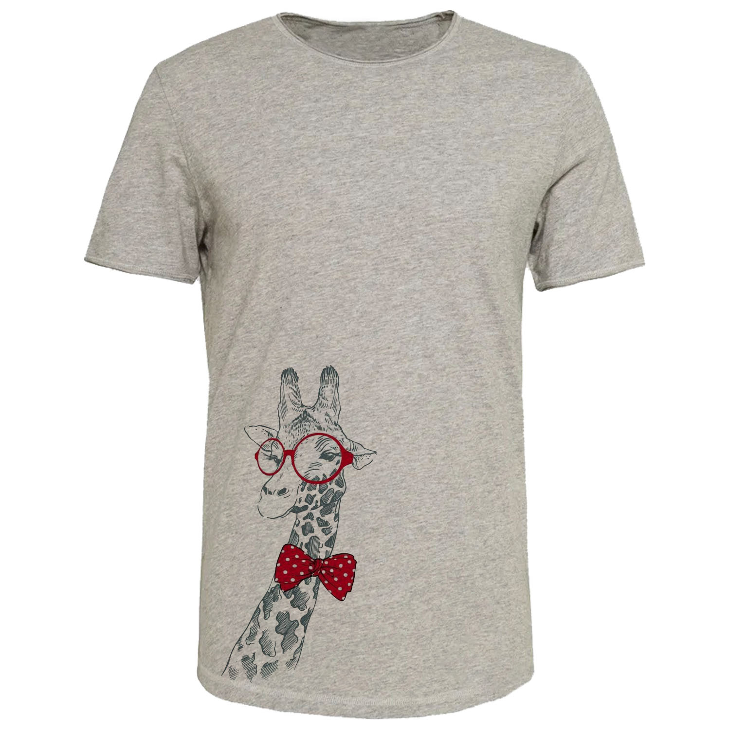 تی شرت آستین کوتاه زنانه مدل CUTE کد J378 رنگ طوسی